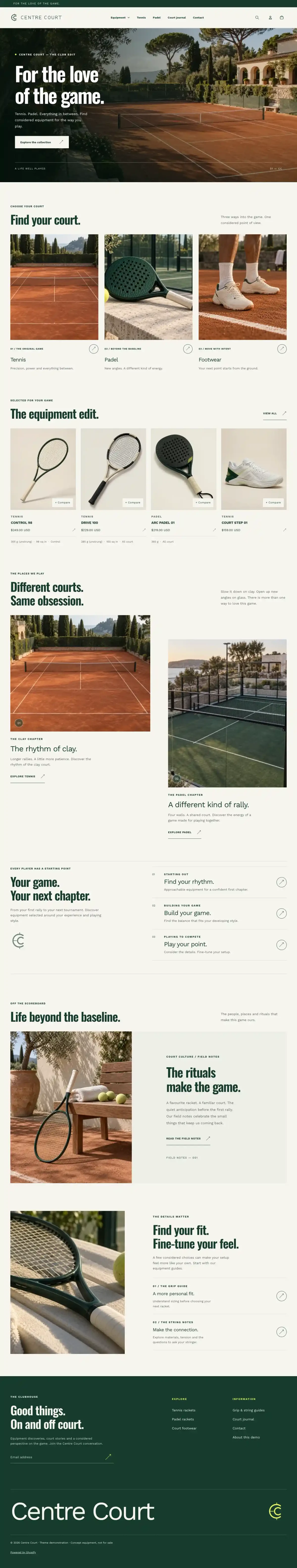 Centre Court captured demo preview