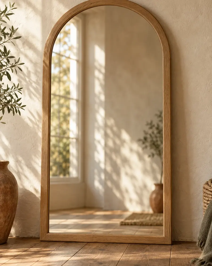 Oak Arch Mirror